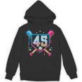 Baseball 45 Year Old Ice Cream Drip 45th Birthday Number 45 Unisex Hoodie Baseball 45 Year Old Ice Cream Drip 45th Birthday Number 45 Unisex Hoodie