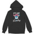 Baseball 6 Year Old Ice Cream Drip 6th Birthday Boy Number 6 Unisex Hoodie