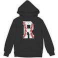 Baseball Alphabet Monogram Initial Letter R Unisex Hoodie Baseball Alphabet Monogram Initial Letter R Unisex Hoodie