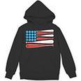 Baseball American Flag Patriotic USA Pride Unisex Hoodie