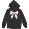 Baseball Coquette Bow Cute Baseball Game Unisex Hoodie