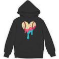 Baseball Drip Melting Ice Cream Baseball Heart Boys Girls Unisex Hoodie Baseball Drip Melting Ice Cream Baseball Heart Boys Girls Unisex Hoodie