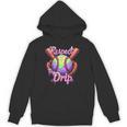 Baseball Drip Respect The Drip Purple Ice Cream Sprinkles Unisex Hoodie