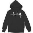 Baseball Heartbeat Pitcher Position Simple Line Art Unisex Hoodie Baseball Heartbeat Pitcher Position Simple Line Art Unisex Hoodie