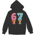 Baseball Ice Cream Drip 6 7 Kids 67 Birthday Unisex Hoodie