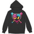 Baseball Ice Cream Drip 67 Meme Six Seven 67th Birthday Unisex Hoodie
