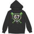 Baseball Ice Cream Drip Number 67 Player 67th Birthday Kids Unisex Hoodie Baseball Ice Cream Drip Number 67 Player 67th Birthday Kids Unisex Hoodie