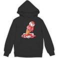 Baseball Ice Cream Drip Youth Strawberry Baseball Red Unisex Hoodie