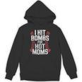 Baseball Joke Tee I Hit Bombs For Hot Moms Player Pitcher Unisex Hoodie Baseball Joke Tee I Hit Bombs For Hot Moms Player Pitcher Unisex Hoodie