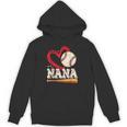 Baseball Nana Baseball Heart Family Matching Unisex Hoodie