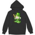 Baseball Player Ice Cream Drip Shamrocks St Patrick's Day Unisex Hoodie