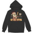 Baseball Santa 67 Christmas Xmas Boys Retro Unisex Hoodie