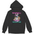 Baseball Is My Valentine Ice Cream Drip Crossed Bats Sport Unisex Hoodie