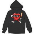 Baseball Valentines Day Heart Boys Sports Love Unisex Hoodie