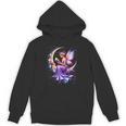 Beautiful Book Fairy Reading Crescent Moon Gothic Bookish Unisex Hoodie