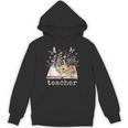 Beautiful Floral Open Book Teacher Men Women Unisex Hoodie