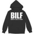 BILF Books I'd Like To Finish Humorous Book Lover Pun Unisex Hoodie BILF Books I'd Like To Finish Humorous Book Lover Pun Unisex Hoodie
