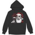 Bite Christmas Vampire Santa Claus Vintage Comic Book Style Unisex Hoodie