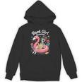 Book Girl Summer Skeleton Reading Books Lovers Beach Unisex Hoodie