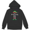 The Book Lover Elf Christmas Books Reading Lover Unisex Hoodie