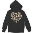 Book Lover Heart Shape Valentines Day Librarian Squad Gift Unisex Hoodie