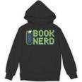 Book Nerd Pixel Retro Reading Bibliophile Gamer Unisex Hoodie