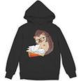 Book Reading Bookworm Forest Animal Wildlife Cute Hedgehog Unisex Hoodie Book Reading Bookworm Forest Animal Wildlife Cute Hedgehog Unisex Hoodie