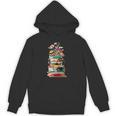 Book Stack With Flowers Reading Lover Bookish Unisex Hoodie Book Stack With Flowers Reading Lover Bookish Unisex Hoodie