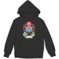 Bookish Octopus Reading Books And Coffee Literary Lover Art Unisex Hoodie