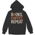 Books Coffee Repeat Librarian Book Lover Unisex Hoodie