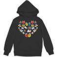Books Heart Love Reading Teacher Librarian Bookworm Women Unisex Hoodie