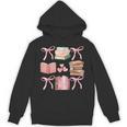Books And Pink Bows Booktok Coquette Preppy Unisex Hoodie Books And Pink Bows Booktok Coquette Preppy Unisex Hoodie