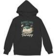 Books Are My Therapy Cozy Book Lover Reading & Coffee Unisex Hoodie Books Are My Therapy Cozy Book Lover Reading & Coffee Unisex Hoodie