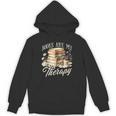 Books Are My Therapy Floral Book Lover Reading Bookworm Nerd Unisex Hoodie Books Are My Therapy Floral Book Lover Reading Bookworm Nerd Unisex Hoodie