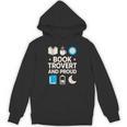 Booktrovert Introvert Reader Library Card Coffee Books Unisex Hoodie