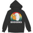 Booooks Funny Halloween Ghost Books For Bookworm Readers Unisex Hoodie