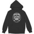 Brains And Gains Club Book Gym Lover Unisex Hoodie Brains And Gains Club Book Gym Lover Unisex Hoodie