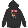 Bruh Baseball Ice Cream Drip Number 67 Player 67th Birthday Unisex Hoodie