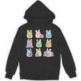 Bunny Reading Books Easter Day Teacher Librarian Book Women Unisex Hoodie