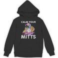 Calm Your Mitts Baseball Ice Cream Drip Crossed Bats Sport Unisex Hoodie