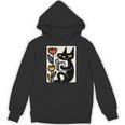 Cat Reading Book Folk Art Cozy Illustration Unisex Hoodie Cat Reading Book Folk Art Cozy Illustration Unisex Hoodie
