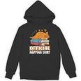 Cat Sleeping Napping Bookworm Reading Book Lover Book Nerd Men Women Kids Unisex Hoodie