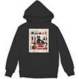 Cats Music Books Lover Essentials Red Retro Silkscreen Unisex Hoodie