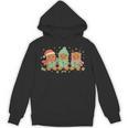 Christmas Library Gingerbread Man Books Lover Bookworm Unisex Hoodie