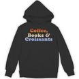 Coffee Books & Croissants Retro Vintage Unisex Hoodie