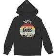 Coffee Books And Rain Reading Book Lover Retro Unisex Hoodie