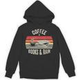 Coffee Books And Rain Retro Vintage Book Lover Reading Unisex Hoodie Coffee Books And Rain Retro Vintage Book Lover Reading Unisex Hoodie