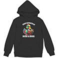Cool Vintage Easily Distracted By Ducks & Books Lover Unisex Hoodie