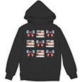 Coquette Bow Book US Flag 4th Of July Librarian Bookworm Unisex Hoodie Coquette Bow Book US Flag 4th Of July Librarian Bookworm Unisex Hoodie