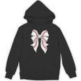 Cute Baseball Coquette Bow For Women Girls Baseball Mama Mom Unisex Hoodie